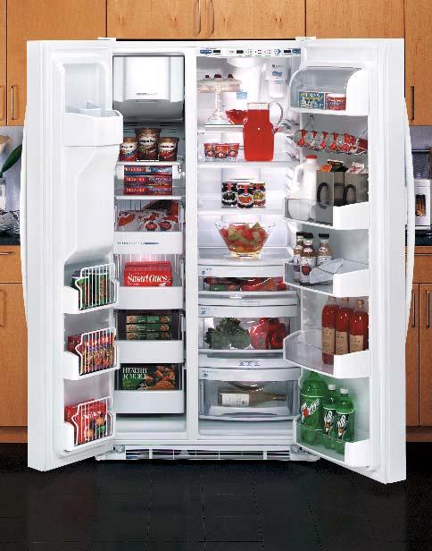 Profile Arctica Side-By-Side Refrigerators Specialized settings let you customize cooling for a