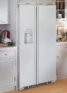 Profile Arctica CustomStyle Side-By-Side Refrigerators Installed trim Side-by-side models Designed for today s discriminating consumers.