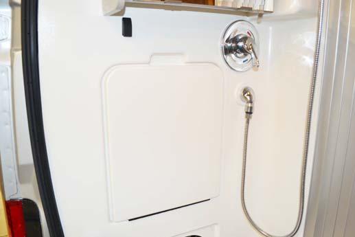 SECTION 7 PLUMBING EXTERIOR SHOWER/WASH STATION The exterior wash station feature allows you to