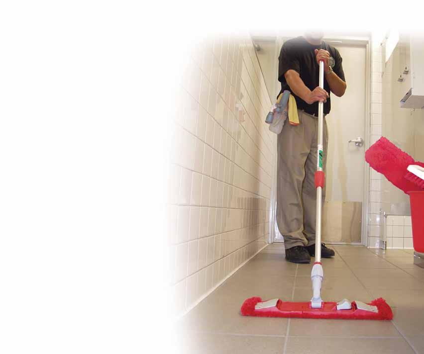 Wet & Damp Mopping SmartColor TM Mop Holder Flat mop holder with pivoting, low-profile head. Unger mops fit securely and stay on mop holder during wringing.