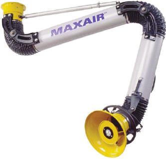 Fume & Dust Suction Arms MAXAIR EXHAUST DUST AND FUME ARMS Maxair dust extraction for fast, easy and economical long-term air control!