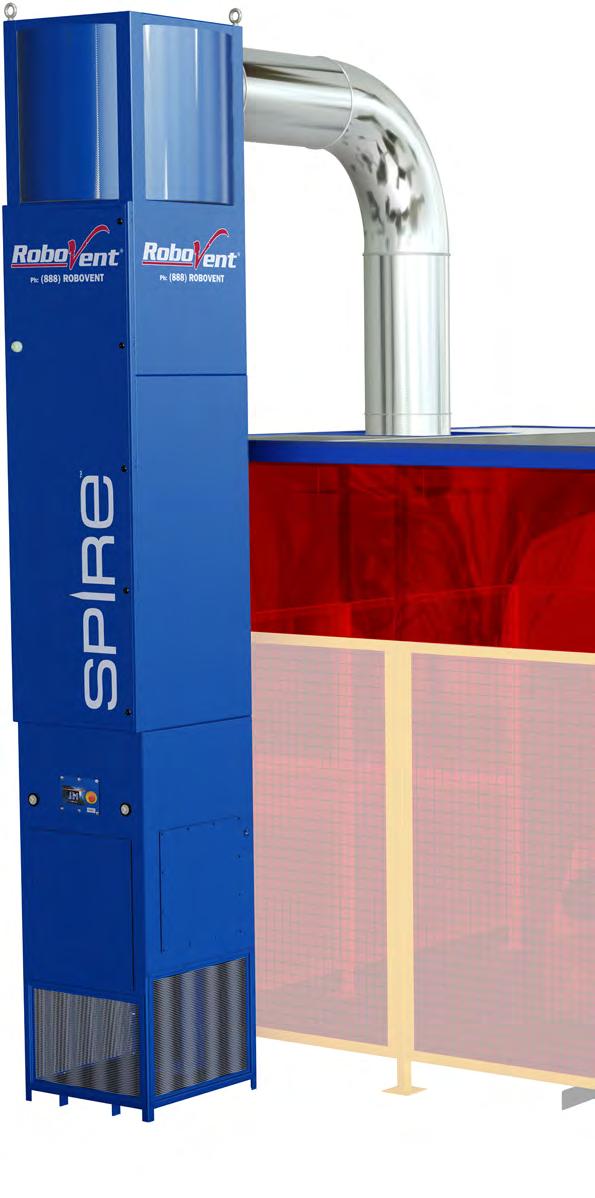 Spire : Powerful filtration with the smallest footprint in the industry. If you re using robotic welding cells, Spire may be the right system for you.