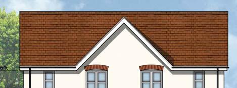 Timber effect weatherboarding. Reconstituted stone. Red and grey roof tiles. These treatments will ensure an interesting and varied visual experience within the development.