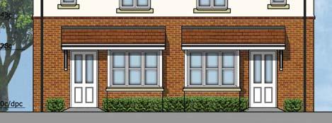 The dominance of red brick throughout, will give the scheme a very solid robust feel, and provide a unity and consistency between the character areas.