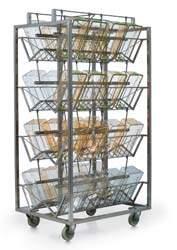 16/Presentation Rack - Large Cages Versatile rack to accommodate 8 to 12 Noryl cages or trays for Guinea pigs and rabbits.