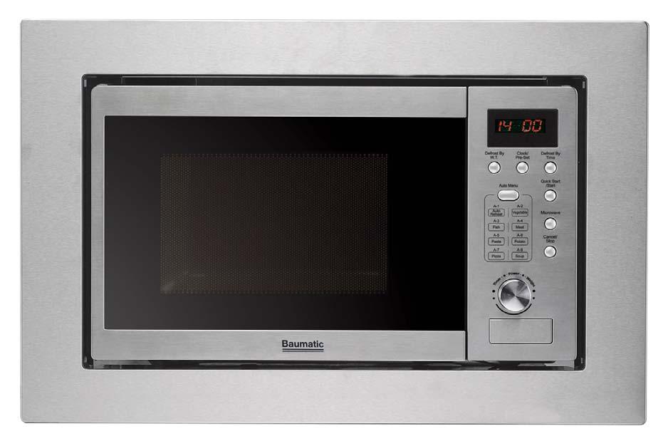 User Manual for your Baumatic BMM204SS 20 Litre microwave oven NOTE: This User Instruction Manual contains important information, including safety & installation points, which will enable you to get