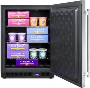 NSF-7 standards Frost-free all-freezer designed for built-in or freestanding use