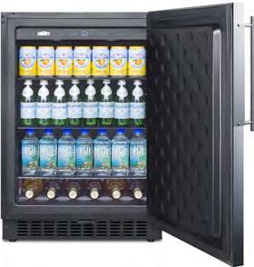 H x 23 ⅝ W x 23 ⅝ D ETL-S listed to NSF-7 standards Two-drawer refrigerator in