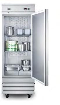 with digital controls, cantilevered shelving, and LED lighting FFAR12W ALL-REFRIGERATOR 58 ⅜ H x 23 ⅝ W x 22 ¾ D ETL-S listed to NSF-7