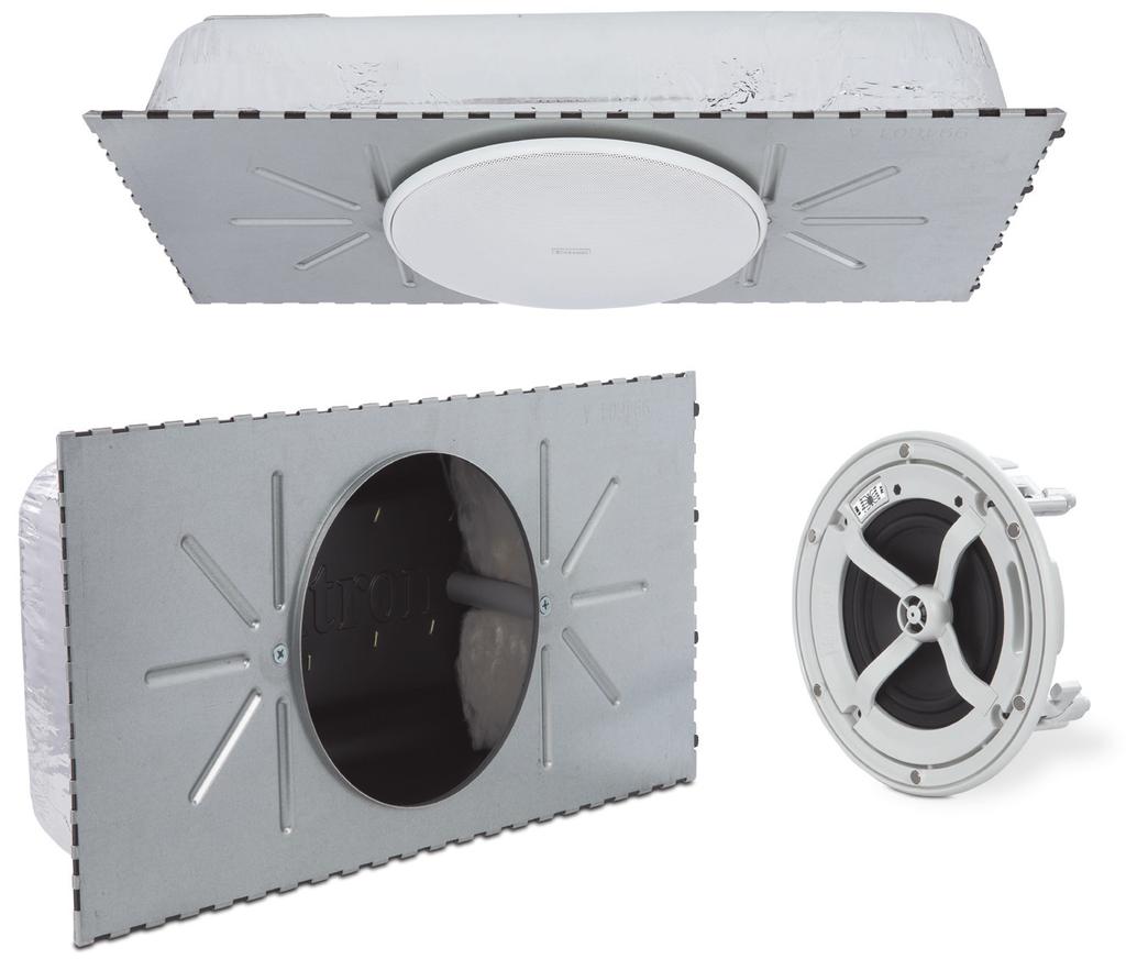 OVERVIEW CS 1226T SPEEDMOUNT CEILING SPEAKER SYSTEM Low Profile Enclosure The 5" (12.7 cm) deep enclosure is ideal for shallow, obstructed ceiling spaces with piping and ducts.