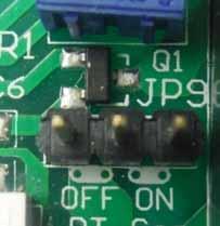 On the Energy Saver PCB, Move the Jumper on JP9 from Pins 1 and 2 to Pins 2 and 3.