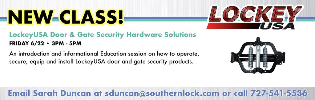 GATEWAY Classroom HPC/Hudson Lock: Understandable Master Keying 8am-10am 2 hours Instructed by Marty Jalove Master Keying is a skill that everyone in the Physical Security Industry must understand.