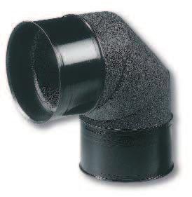The ducts are easy to inspect and clean through a special inspection sleeve that can also be used as fixation bracket.