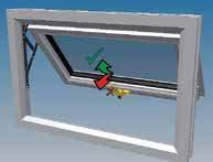 Opening and closing windows Outward-opening casement windows There are two types of handle - locking and non-locking.