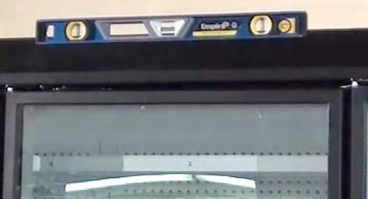 Metal leveling shims or wedges are provided with each merchandiser for use if needed. NOTE: Begin lineup leveling from the highest point of the store floor.