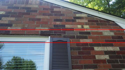 3.1 The brick lintel on the front of the house has failed and needs to be replaced.