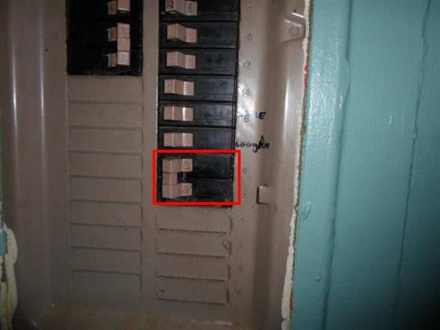 2 Item 1(Picture) over fused breaker 7.3 The smoke detectors did not operate when tested and missing smoke detectors were noted in the front left bedroom, bedroom hallway and front right bedroom.