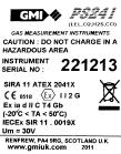 INTRODUCTION 1.6 IDENTIFICATION LABEL The label on the rear of the instrument includes serial number and relevant certification details. Fig. 1-5 ID Label 1.