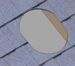 Step 1: Select a Location The solar attic fan (A) should be installed with the center 2 (61cm) below the roof ridge.