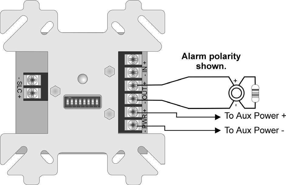 Wire as shown in Figure 5-10. Supervised Power Limited Figure 5-10 SD500-ANM Connections to the 5815XL 5.9.