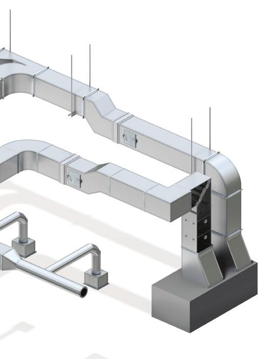 4 bolt Coupling System Pre insulated Circular Duct Steel Channel Support & Threaded Rods Fire Damper Turning Vanes Reinforcement System Access Panel What is The Kingspan KoolDuct System?