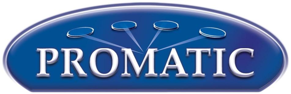 Promatic International Ltd. Station Works, Hooton, South Wirral CH66 7NF, United Kingdom. Tel: +44 (0) 151 327 2220 (General) +44 (0) 1407 860800 (Sales) Fax: +44 (0) 151 3277075 E-mail info@promatic.