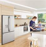 Designed to fit a 90cm space with a huge 605L capacity Designed to fit neatly into an Australian 90cm kitchen cavity.