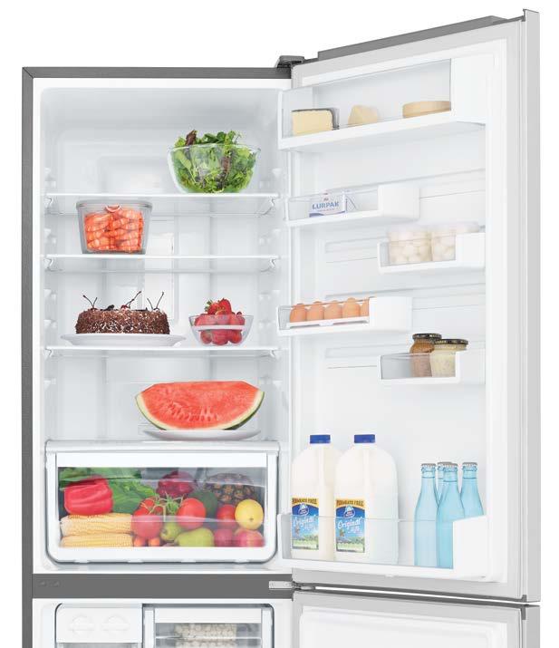 Compact bottom mount When kitchen space is at a premium, the Westinghouse compact bottom mount fridge is the ideal solution.