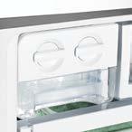 as well as having a removable crisper front for easy cleaning.