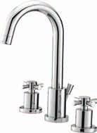 MILAZZO MILAZZO COLLECTION TWO-HANDLE LAVATORY FAUCET Product Code: MIRWSML102 Metal cross handles 1 or 3 hole installation