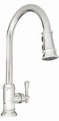 AMBERLEY SINGLE HANDLE PULL DOWN KITCHEN FAUCET Product Codes: MIRXCAM100CP MIRXCAM100SS MIRXCAM100ORB 1 or 3 hole