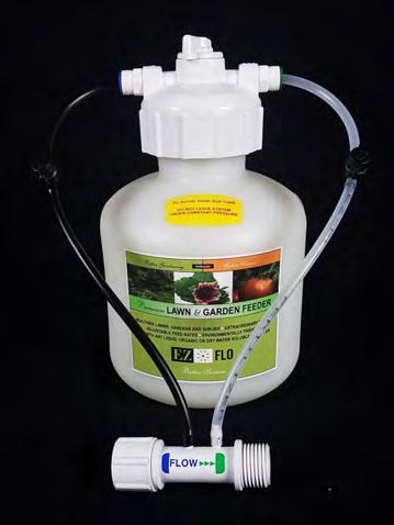 TM AUTOMATIC FERTILIZING SYSTEM GARDEN PRODUCTS INSTALLATION AND OPERATING GUIDE Model: EZ 2005-HB Low Pressure Garden & Drip Feeder 3/4 Gallon Liquid / 5 LB Dry Capacity CAUTION: Installing your