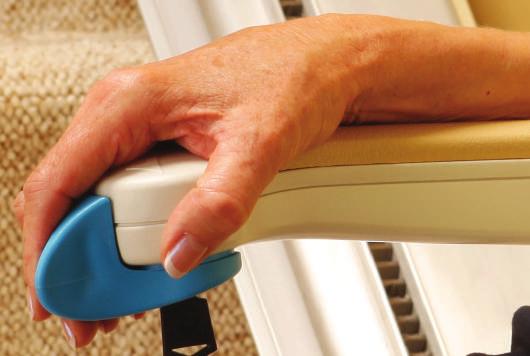 monitor the status of your stairlift, e.g. a safety edge has been activated.