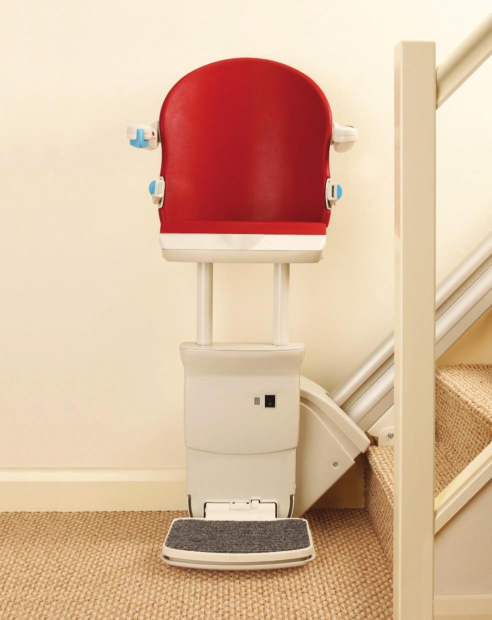 Perch Seats Straight and curved stairlifts If you have restricted movement in the knee or hip joints you may find sitting painful.