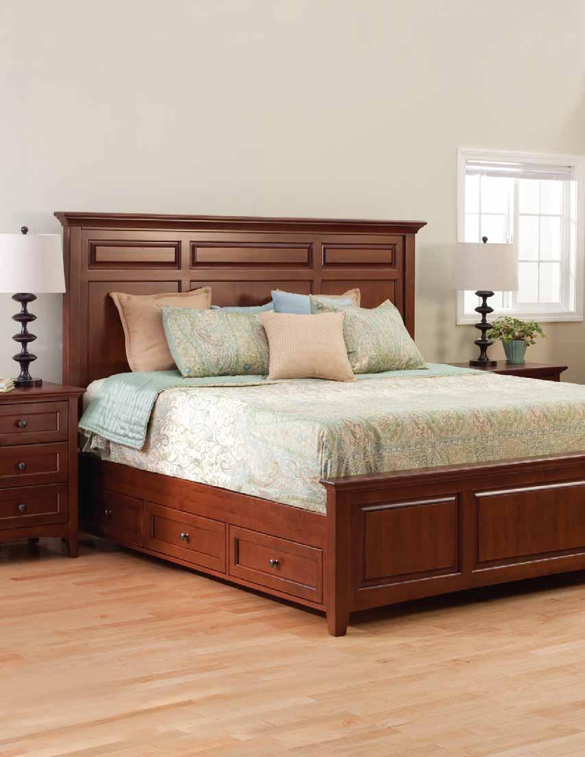 McKenzie Mantel Storage Beds for Adjustable Bed Bases Glazed Antique