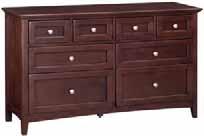 Dresser 75-1/2"W x 18-3/4"D x 50"H One drawer features jewelry tray and secret storage.