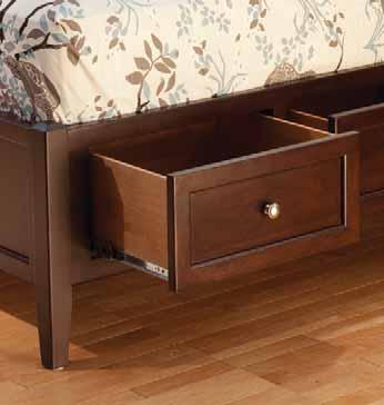 These cubbies are perfect spots for your alarm clock, docking station, music player and reading lights.