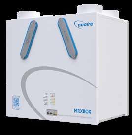 NUAIRE MVHR MRXBOX-ECO2 and Opposite Handed versions ACHIEVES 100% DUTY IN BYPASS MODE The has been designed with automatic 100% bypass as listed on the SAP Product Characteristics Database (PCDB).