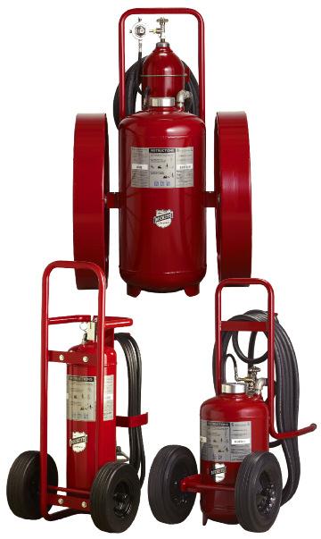 18 Wheeled Dry Chemical With our comprehensive line, Buckeye Wheeled Dry Chemical fire extinguishers have your large-scale fire protection needs covered.