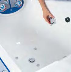 The immaculately smooth contours of the Parker Bath from ARJO can only be achieved by hand-finishing.