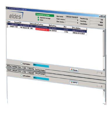 SOFTWARE IP RECEIVER SOFTWARE EGR100 EGR100 receives information from ELDES control panels via GPRS and converts it to the popular MLR2-DG format used by third party monitoring stations.