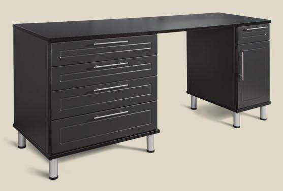 They use the same lower cabinet drawer units, door units, bins and tops as our regular cabinets (see the Cabinet Choices page to the right).