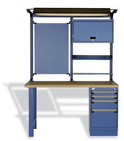 Moreover, you can choose from among 6 drawer heights. Each L drawer has a capacity of 100 lb at 100% drawer extension.
