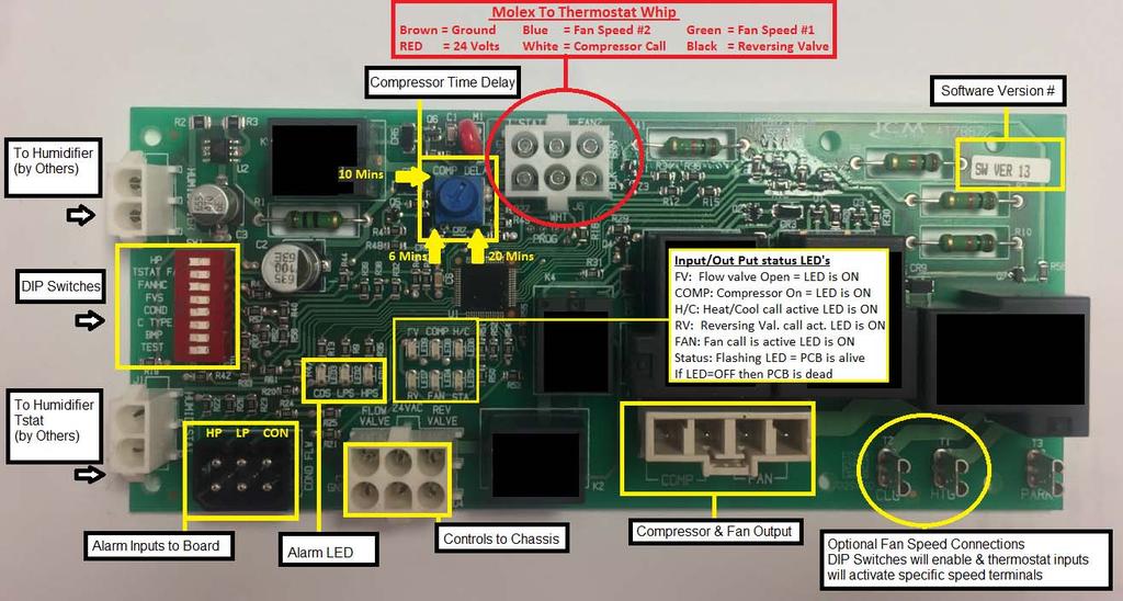 Omega PCB Installation/Operation Dev A - Version 14 Note: 1) The installation of PCB & Thermostat has to be done by certified technician 2) Please make sure that thermostat is compatible with heat