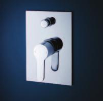 Wall Bath Mixer with Outlet Also available as Wall