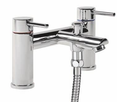 2 bar is recommended TLF42 Deck mounted bath/shower mixer 125.00 A minimum opera ng pressure of 0.