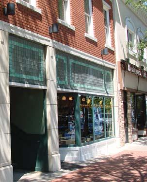 preserve existing historic storefronts.