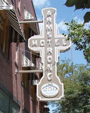Historical signs should be retained and preserved, including neon and