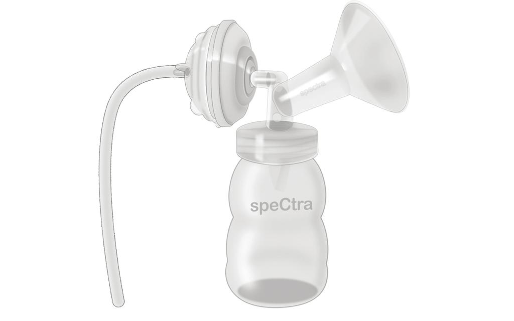 ASSEMBLING YOUR SPECTRA S2 HOW TO ASSEMBLE YOUR BREAST PUMP FOR USE 1. Attach Tubing Assemble the milk collection kit as shown on the previous page.