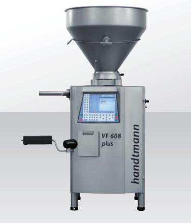 HANDTMANN VF608 with HV414 Driven by innovation 310363 & 310304 Scope of Supply: Main drive in Servo technology Electric rating 3 kw Filling pressure up to 40 bar Filling capacity 2,000 kg/hr 16m³